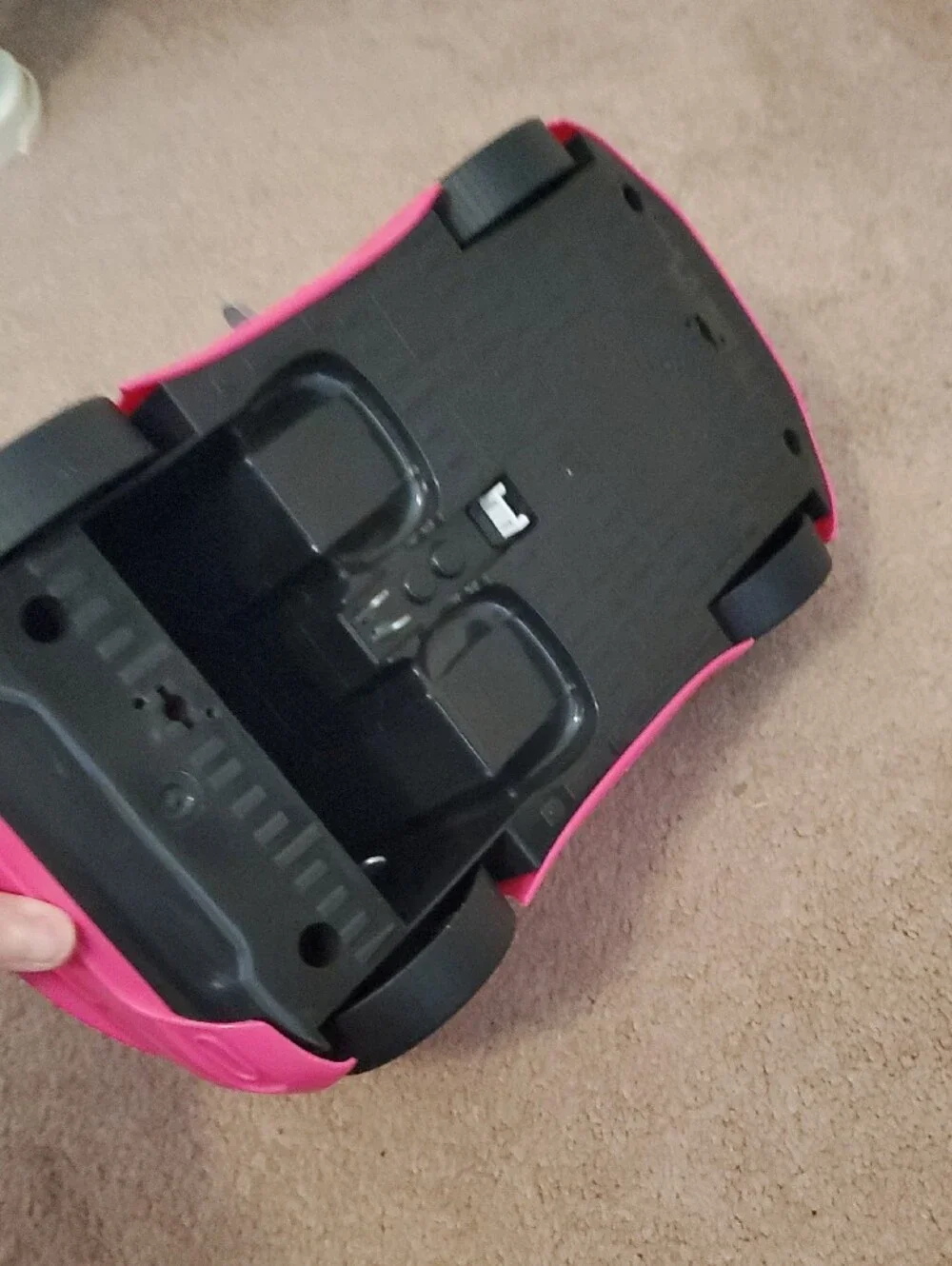 Barbie Hot Pink Convertible Play Car with Black Seats